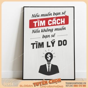 Tranh động lực slogan trang trí – VP954