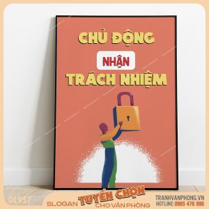 Tranh động lực slogan trang trí – VP957