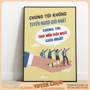 Tranh động lực slogan trang trí – VP958