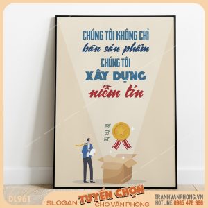 Tranh động lực slogan trang trí – VP961