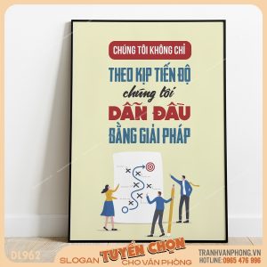 Tranh động lực slogan trang trí – VP962