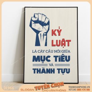 Tranh động lực slogan trang trí – VP966