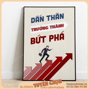 Tranh động lực slogan trang trí – VP967