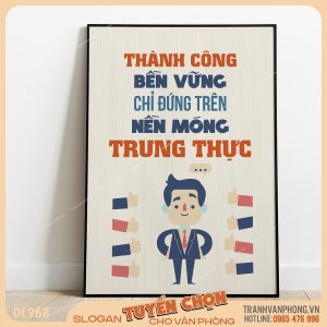 Tranh động lực slogan trang trí – VP968
