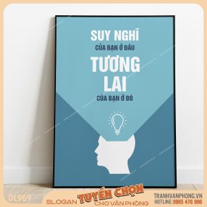 Tranh động lực slogan trang trí – VP969