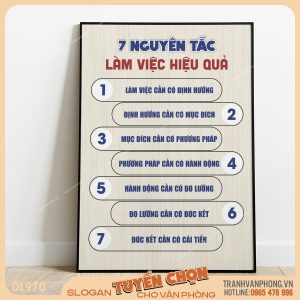 Tranh động lực slogan trang trí – VP970