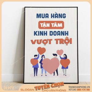 Tranh động lực slogan trang trí – VP972