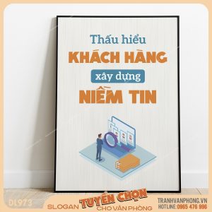 Tranh động lực slogan trang trí – VP973