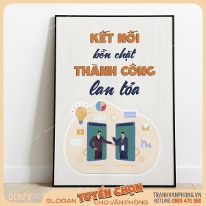 Tranh động lực slogan trang trí – VP975