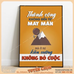Tranh động lực slogan trang trí – VP964
